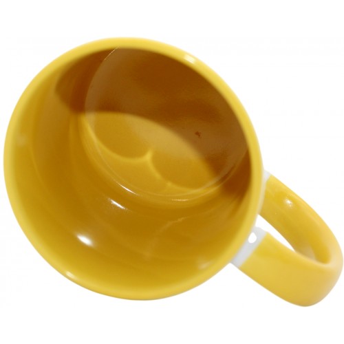 Чашка №4 "Книжка" з жовтою кольоровою ручкою та серединкою/НСВ/