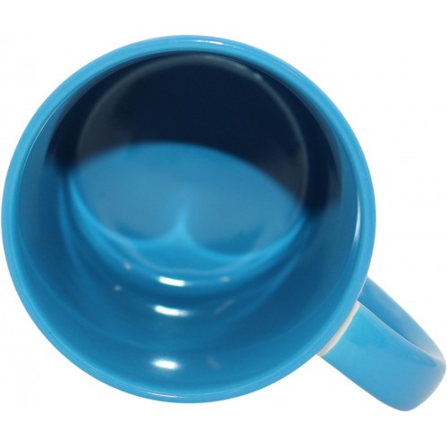 Чашка №6 "Готель Савой" з блакитною кольоровою ручкою та серединкою/НСВ/