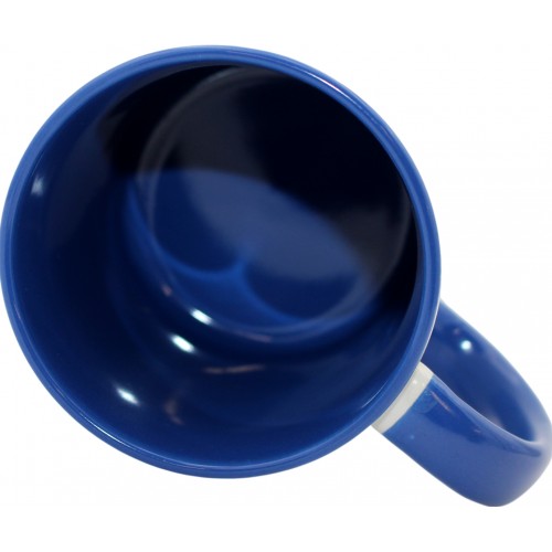 Чашка №8 "Обласна Рада" з синьою кольоровою ручкою та серединкою/НСВ/