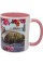 Чашка №9 "Арка" з рожевою кольоровою ручкою та серединкою/НСВ/