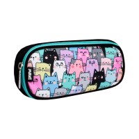 Пенал "Maxi" овальний з відворотом,20х9х5см,1від. №MX85553