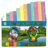 Крейда кольор. "Тетрада" №ТЕ12539 12кольор.(72)