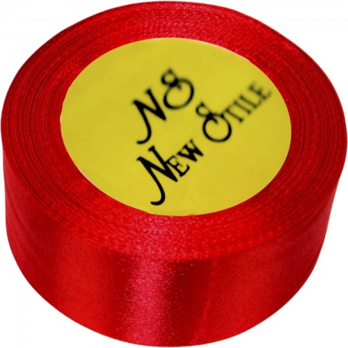 Стрічка атлас "Sindtex" 5смх23м червоний №АЛ5-026