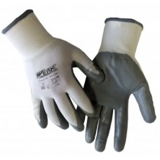 Рукавиці трикотажні "Werk" бiлі,нiтрiлове покриття сіре,розмір 10 №WE2109(12)(240)