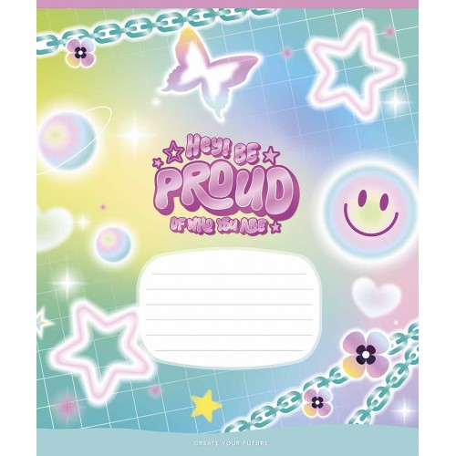 Зошит 18арк. кліт. Star "Cool stickers" ВД-лак №018-3570K(25)(250)