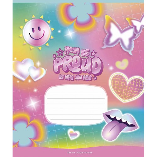 Зошит 18арк. кліт. Star "Cool stickers" ВД-лак №018-3570K(25)(250)