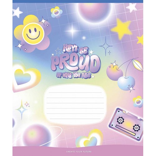 Зошит 18арк. кліт. Star "Cool stickers" ВД-лак №018-3570K(25)(250)