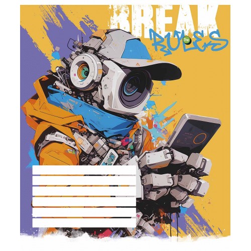 Зошит 12арк. лін. Star "Break the rules" виб.УФ-лак №012-3492L(30)(360)