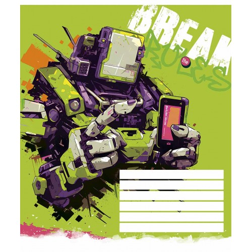 Зошит 12арк. лін. Star "Break the rules" виб.УФ-лак №012-3492L(30)(360)