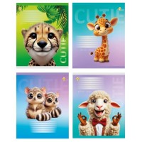 Зошит 12арк. кос.лін. /ТВ/ "Посмішки улюбленців" №ТА63109(25)(600)