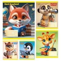 Зошит 12арк. лін. /ТВ/ "Back to school" №ТА62102(25)(600)