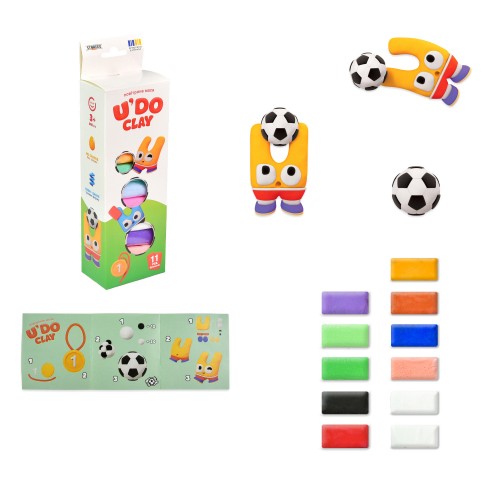 Набір для творч. "U'DO Clay" 11шт брикет 10 г №30842/Strateg/