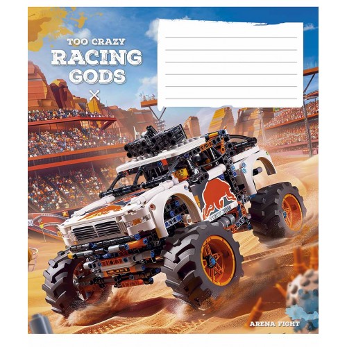 Зошит 18арк. лін. Школярик "Racing gods" ВД-лак №018-3469L(25)(250)