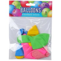 Набір кульок повітр. 12" 5шт мікс кольорів №QQ25001/Мандарин/