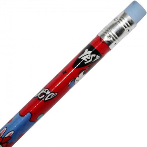 Олівець графітний Economix Neon з гумкою, корпус асорті (12) (72) (144) E11329-НВ