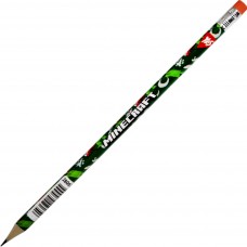 Олівець гр. "Yes" №280634 Minecraft HB круг. з гумкою,в пласт. тубі(36)(540)