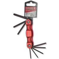 Набір ключів розкладний Haisser Torx 8шт Т9-Т40 алюм. корпус №130591/48119