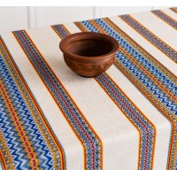 Скатертина вишита з укр. орнаментом 120х150см (рнд1-12-12)