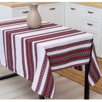 Скатертина вишита з укр. орнаментом 120х150см (анс1-1-12)