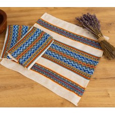 Серветка вишита з укр. орнаментом 37х37см (рнд1-12-37)