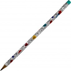 Олівець гр. "Yes" №280627 Stand with Ukraine HB трикутн. з гумкою,в пласт. тубі(36)(540)