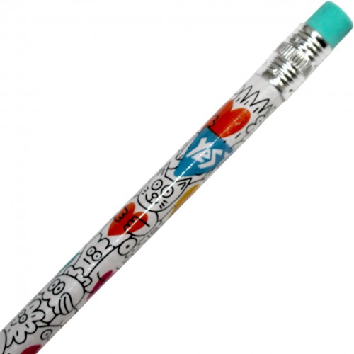 Олівець гр. "Yes" №280627 Stand with Ukraine HB трикутн. з гумкою,в пласт. тубі(36)(540)