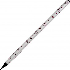 Олівець гр. "Kite" №K24-059-1 Hearts з кристалом,білий корпус,в тубі(36)(432)