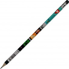 Олівець гр. "Yes" №280684 Minecraft.Spring HB круг. з гумкою,в пласт. тубі(36)(540)