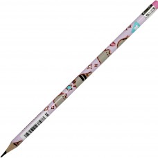 Олівець гр. "Yes" №280676 Pusheen. Rainbow HB круг. з гумкою,в пласт. тубі(36)(540)