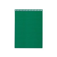Блокнот пруж. бок. А5 48арк. лін. пласт. обкл.,зелений №E20304-04/Economix/(4)(56)