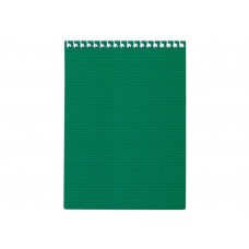 Блокнот пруж. бок. А5 48арк. лін. пласт. обкл.,зелений №E20304-04/Economix/(4)(56)