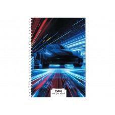 Блокнот пруж. А5 60арк. кліт. пласт. "Maxi" №MX21213-09(6)(76)