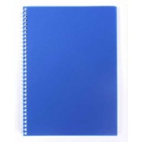 Блокнот пруж. А5 80арк. кліт. пласт. "Economix" №N20220-02