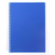 Блокнот пруж. А5 80арк. кліт. пласт. "Economix" №N20220-02