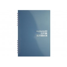 Блокнот пруж. А5 60арк. кліт. пласт. синій №O25941/Optima/(9)(72)