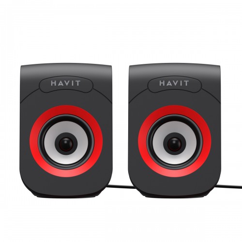 АС Havit HV-SK599 USB 6W black/red