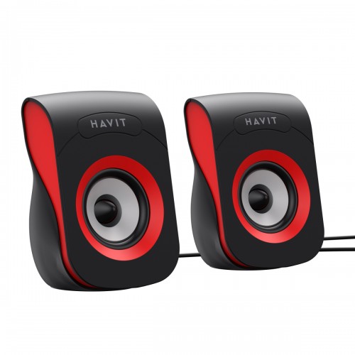АС Havit HV-SK599 USB 6W black/red
