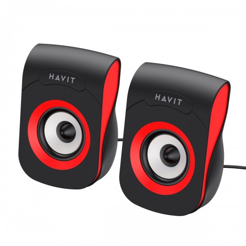 АС Havit HV-SK599 USB 6W black/red
