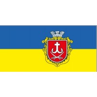 Прапорець №3 "Герб Вінниці на прапорі" (25х12) двостор. з пласт. одноріжковою підставкою