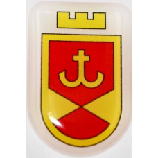 Об'ємна наклейка №2 "Герб Вінниці новий" 20х30мм/НСВ/