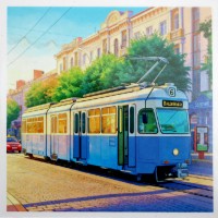 Магніт 7х7  №1 "Вінницький трамвай"/НСВ/
