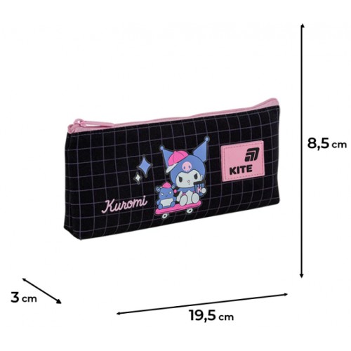 Пенал "Kite" Kuromi 1від.,м'який №HK26-680-1(50)