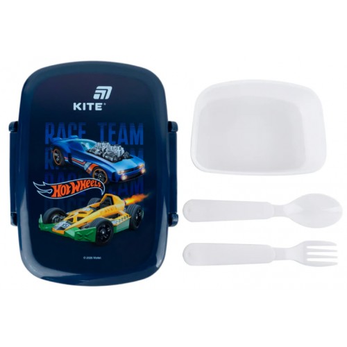 Ланч бокс пласт. "Kite" 750мл Hot Wheels з наповненням №HW26-163