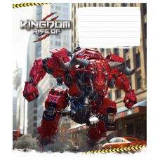 Зошит 12арк. кліт. Школярик "Animals transformers" ВД-лак №012-3467K(30)(300)