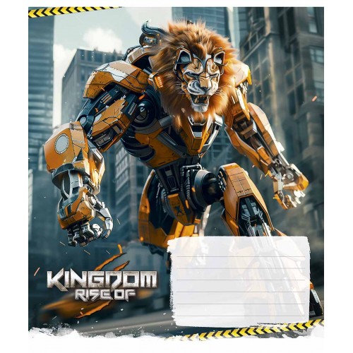 Зошит 12арк. кліт. Школярик "Animals transformers" ВД-лак №012-3467K(30)(300)