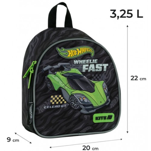 Рюкзак "Kite" Kids Hot Wheels 1від.,3карм. №HW26-538XXS