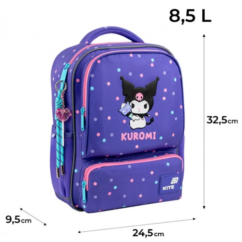 Рюкзак "Kite" Kids Kuromi 1від.,3карм. №HK26-559XS-1