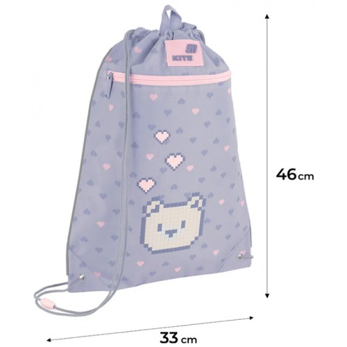 Сумка для взуття "Kite" Pixel Love 1від.1карм. №K26-601M-18