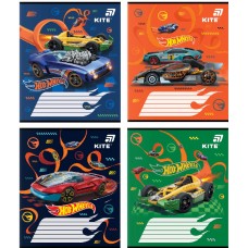 Зошит 12арк. кос. лін. "Kite" гібр. лак.  + УФ лак Hot Wheels №HW26-235(25)(600)