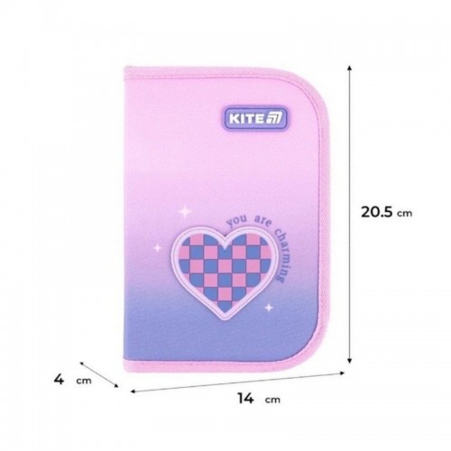 Пенал "Kite" Charming 1від.,б/н,з 1 відворотом №K26-621-1